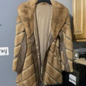 Elegant Brown Mink Coat